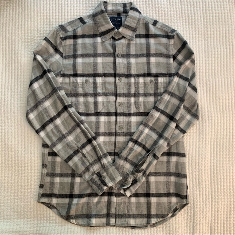 J.Crew men’s flannel button down, size S